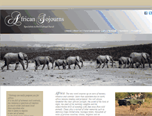 Tablet Screenshot of africansojourns.com
